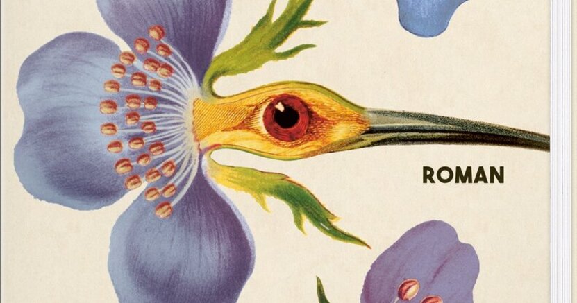 Buchcover: Dumont Buch Verlag Zu sehen ist der Umschlag des Buches mit dem Titel "Botanik des Wahnsinns" und drei Blüten, die wie Vogelköpfe aussehen.